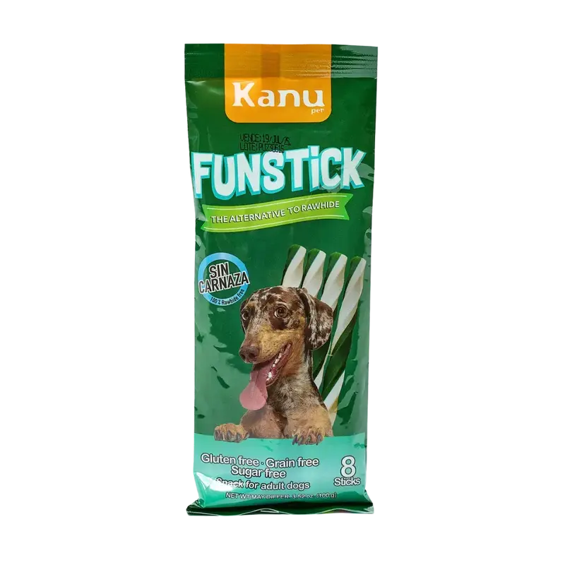 Snack Oral FunStick para la placa y el sarro Kanu Pet para Perro Sabor a Menta