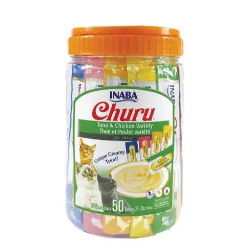 Snack Para Gato Cat Churu Tuna Chicken 50 Piezas