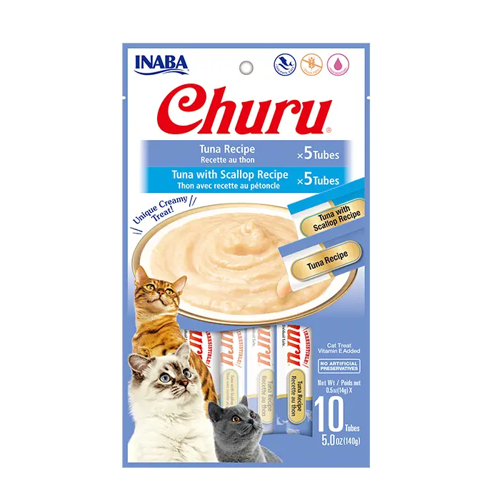 Snack Para Gato Curu Sabor Atún Con Viera X 10 Und