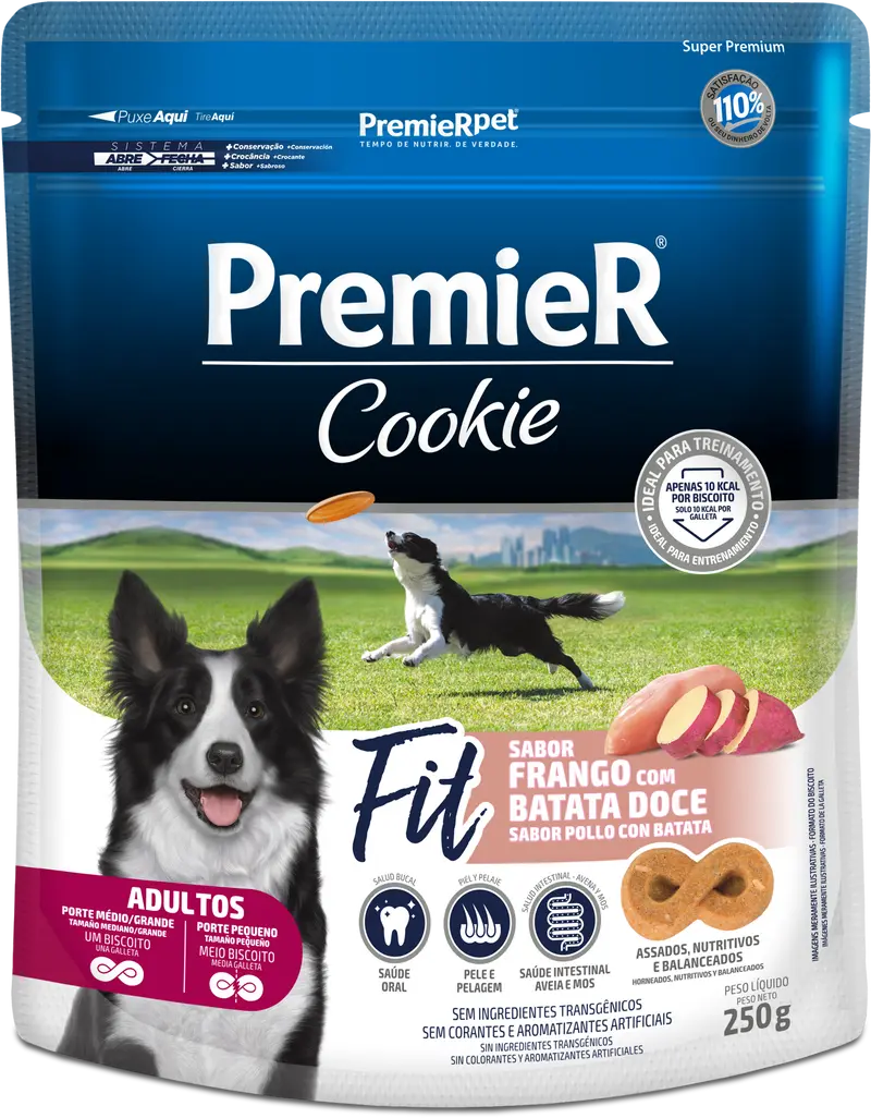 Snack Para Perro Adulto Premier Cookie Pollo / Batata 250g