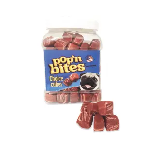 Snack Para Perro Bombonera Pop´N Bites Trozos Carne x600