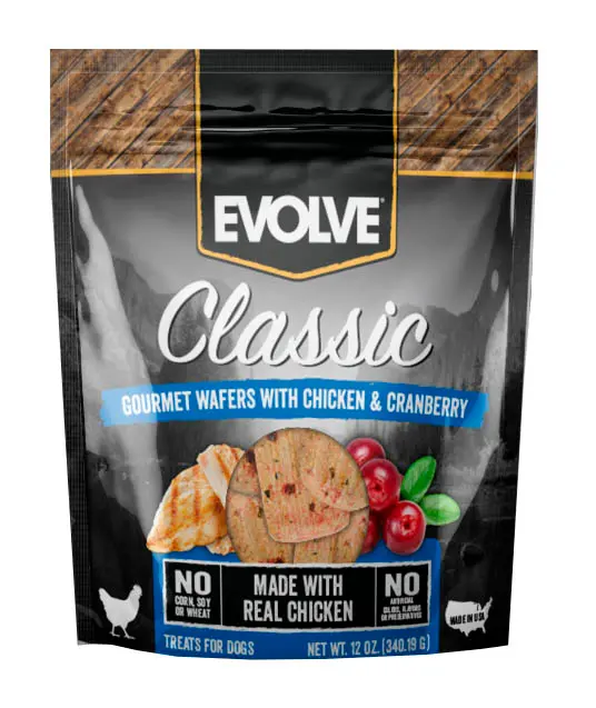 Snack Para Perro Evolve Dog Wafers Chicken 12 Oz