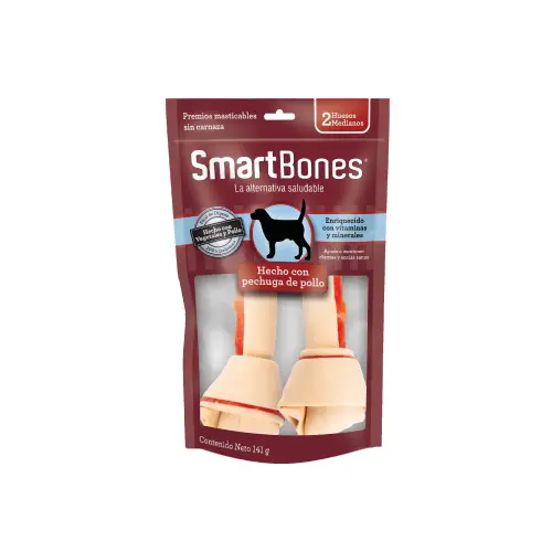 Snack Para Perros Medianos Smartbone Pollo 2 Und