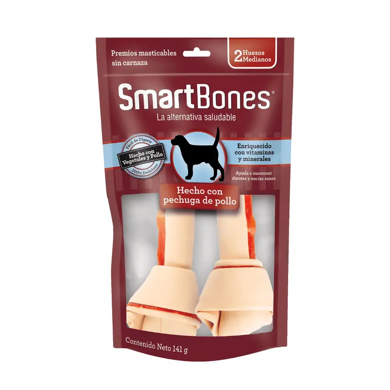 Snack Smartbones Sabor Pollo Mediano 2 unidades