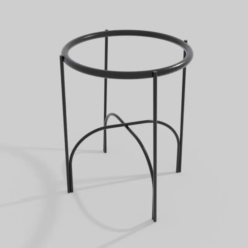 Soporte para Matera de Piso Arco Bajo Negro