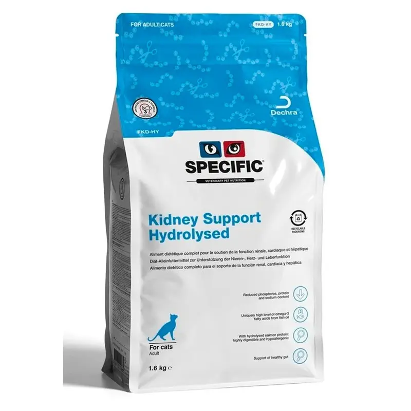 Specific Kidney Sup Hydrolysed Fkd-Hy gato 1,6 kg