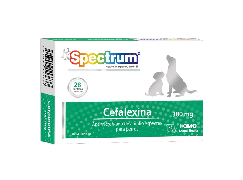 Spectrum® Cefalexina 300 mg 28 Tabletas