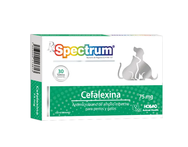 Spectrum® Cefalexina 75 mg 20 Tabletas
