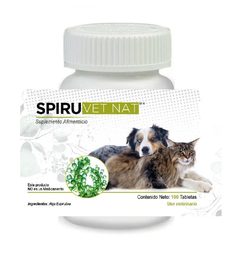 Spiru VetNat 60 Tabletas ( Alga Espirulina) SpiruVetNat
