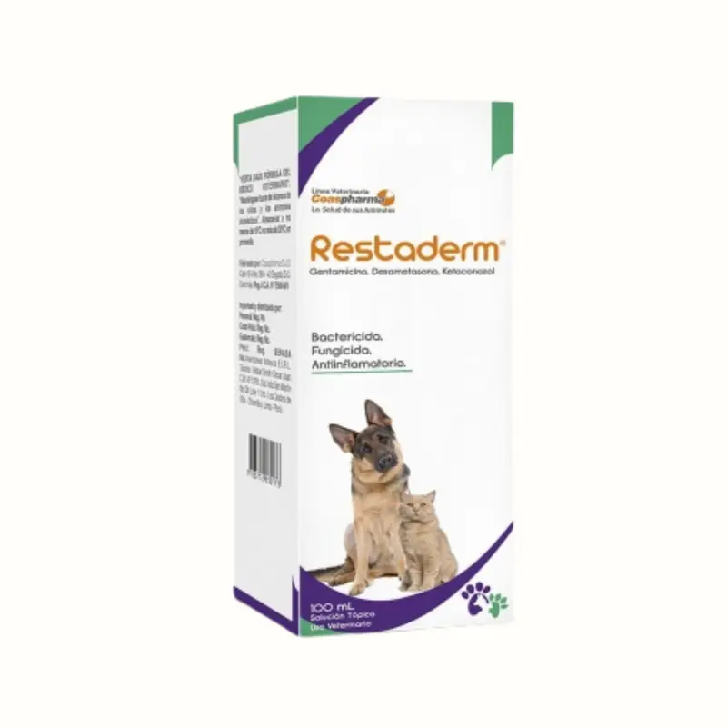 Spray Antibacteriana Restaderm para perro y gato