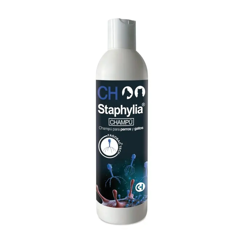 Staphylia Champú 250 ml – Champú Dermatológico Antibacteriano para Perros y Gatos | Chemical Ibérica