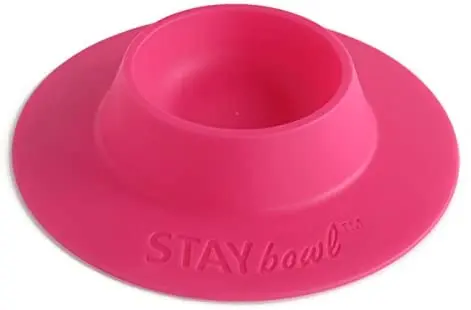 staybowl tip-proof Pet Bowl ergonómico para Conejillo de Indias y otros pequeños animales de compañía, 1/4-Cup Pequeño Tamaño, Fucsia (Rosa)