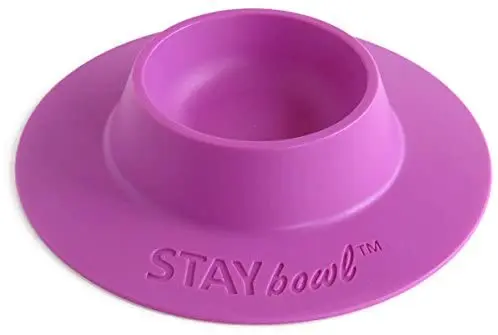 staybowl tip-proof Pet Bowl ergonómico para Conejillo de Indias y otros pequeños animales de compañía, 1/4-Cup Pequeño Tamaño, lila (Morado)