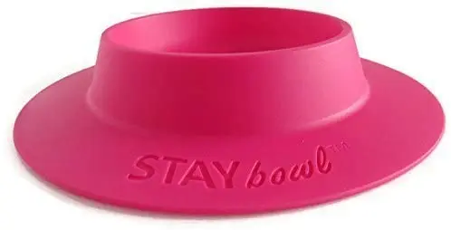 staybowl tip-proof tazón para conejillos de Indias y otros pequeños mascotas – fucsia (rosa) – más grande 3/4 tazas de tamaño