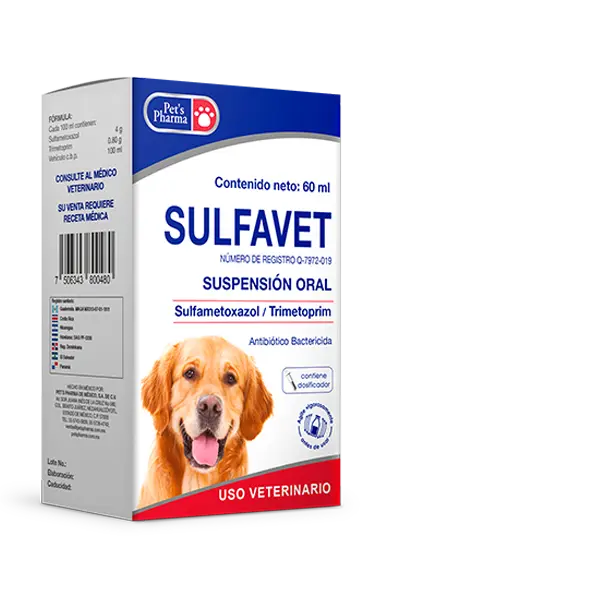 Sulfavet Oral 60 mL ( Sulfametoxazol - Trimetoprim )