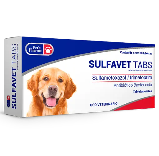 Sulfavet Tabs 30 Tabletas ( Sulfametoxazol - Trimetoprim )