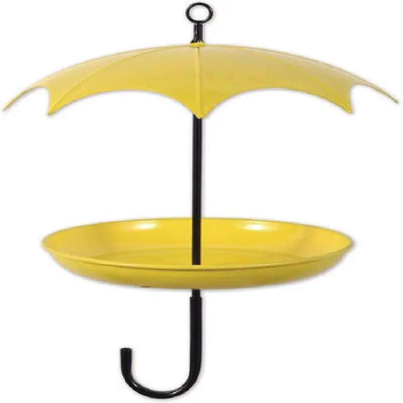 Sunset Vista 93315 Yellow Umbrella Bird Feeder, 10-inch High