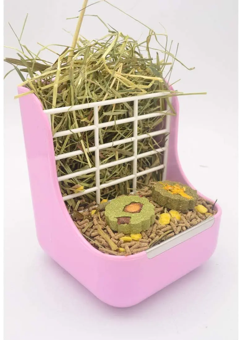 SunshineBio - Comedero para heno y alimentos, para conejos, cobayas, chinchillas y otros animales pequeños