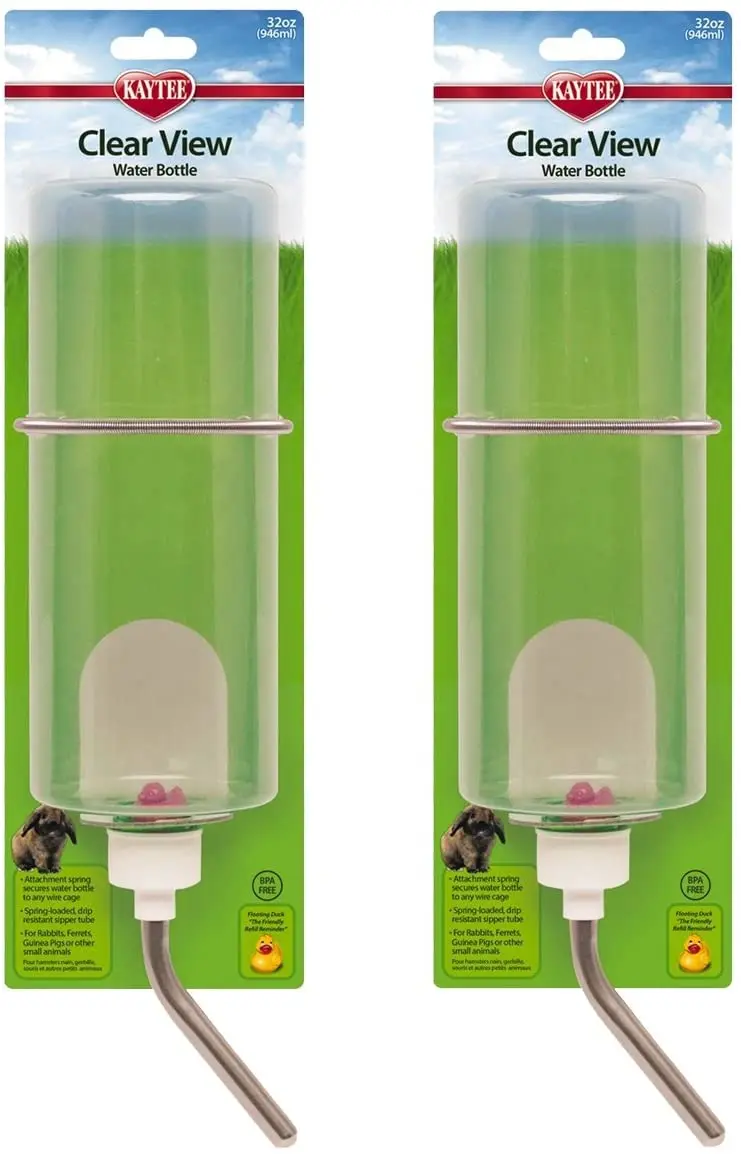 Super Pet transparente botella de agua, Paquete de 2, Transparente, 2