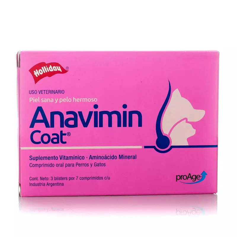 Suplemento Anavimin Coat Piel Sana  Caja Con 3 Blisters De 7 Com C/U
