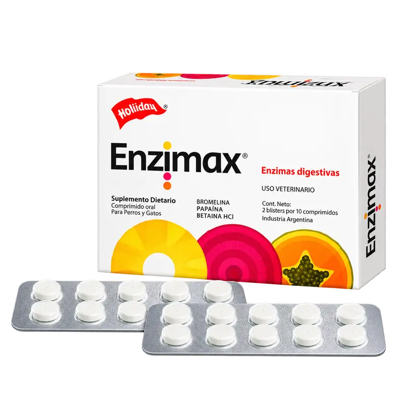 Suplemento digestivo Enzimax para Perros y Gatos
