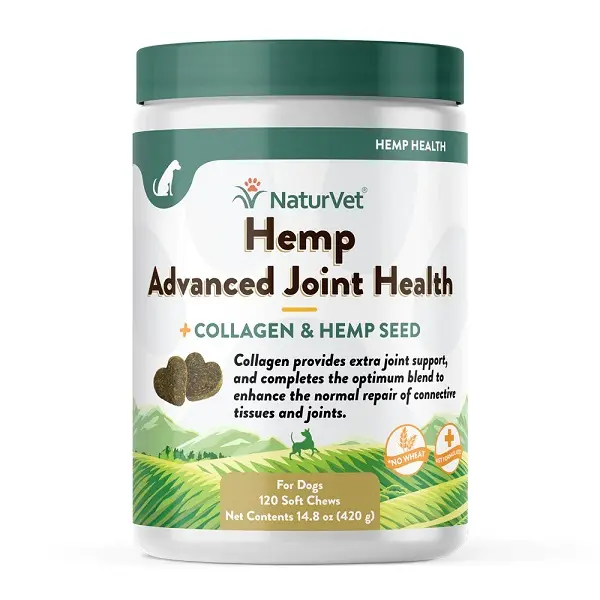 Suplemento NaturVet Hemp para Articulaciones 120