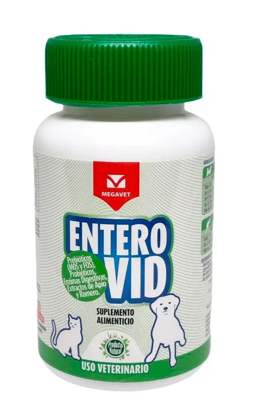 Suplemento Para Gato Y Perro Enterovid X 30 Tabletas