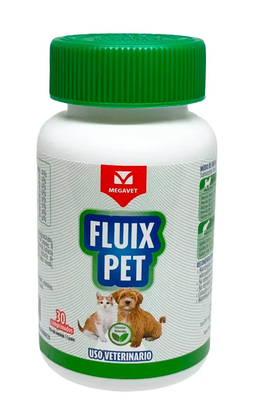 Suplemento Para Gato Y Perro Flui Pet X 30 Tabletas