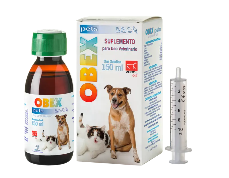 Suplemento Perro Y Gato Obex (Obesidad) Oral 150 Ml