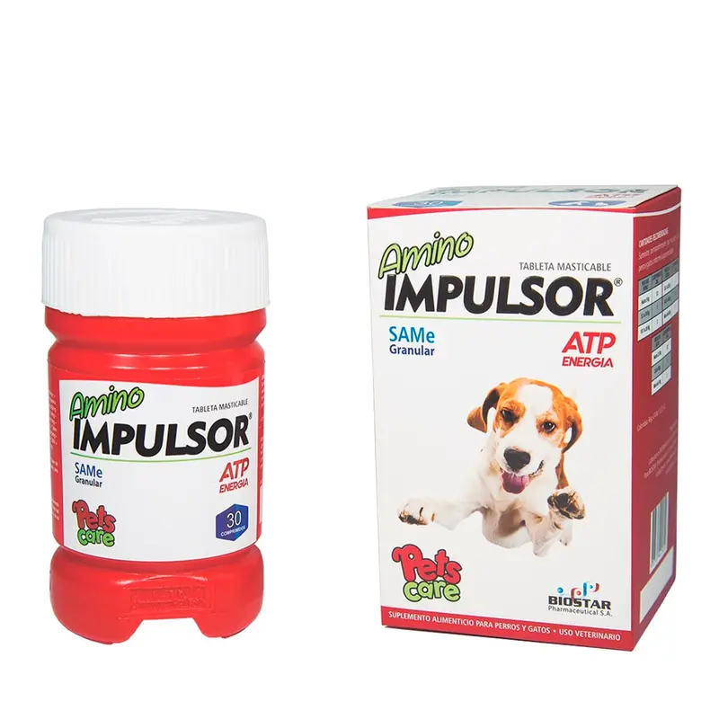 Suplemento Perro Y Gatos Amino Impulsor X 30 Tabletas