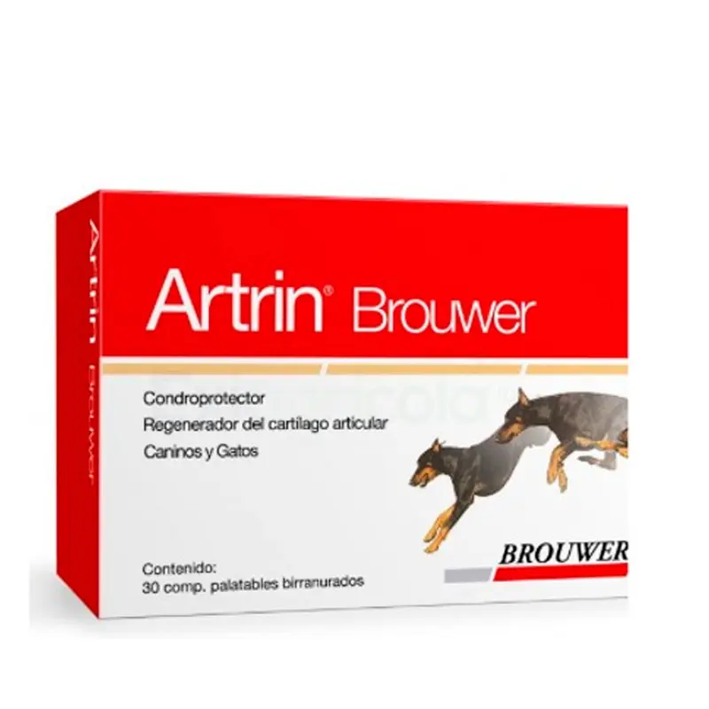Suplemento Perro Y Gatos Artrin Brouwer Palatables X 30 Tabletas