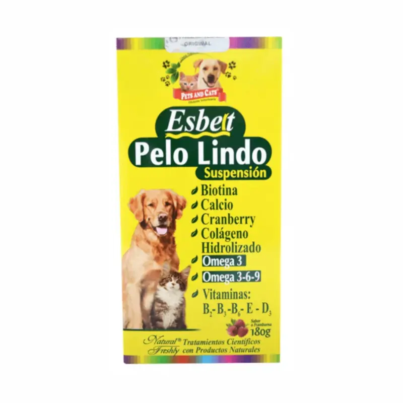 Suplemento Perros y Gatos Pelo Lindo Esbelt 180Ml