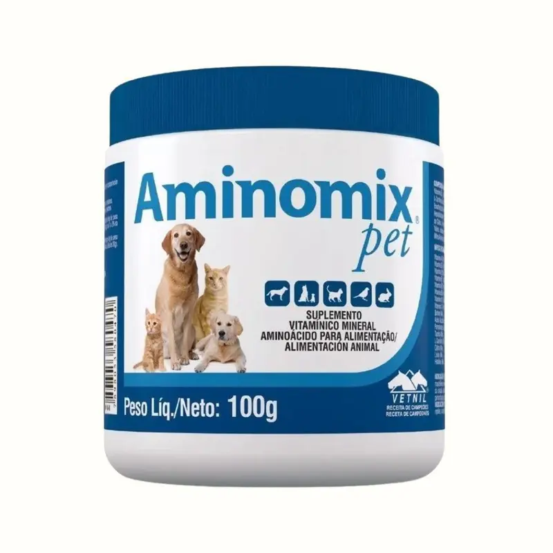 Suplemento Vitamínico Aminomix Pet en Polvo Para Perros y Gatos