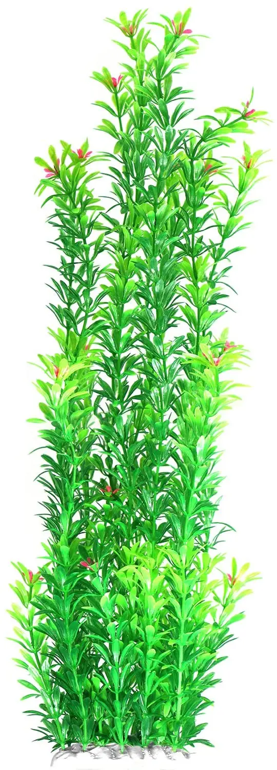 tacobear Planta Artificial Plástico Verde Acuario Fish Tank Submarino Planta 20 inch Plantas Acuáticas