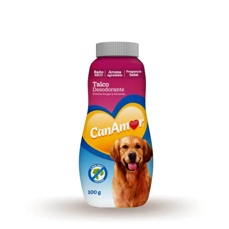 Talco Canamor Desodorante Perros 100 Grs