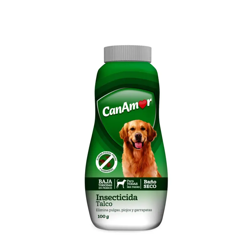 Talco Canamor Insecticida Perros 100 Grs