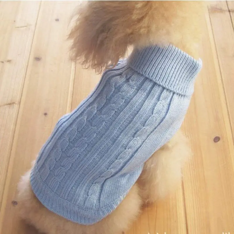 Tangpan suéter con cuello de tortuga para perros
