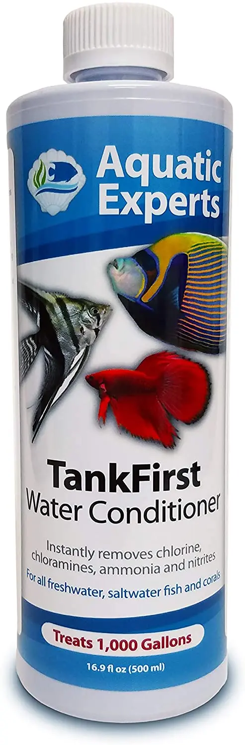 TankFirst Acondicionador de agua completo para acuario, acondicionador de agua para peces, elimina instantáneamente el cloro, cloraminas, amoniaco y nitritos de los tanques de pescado