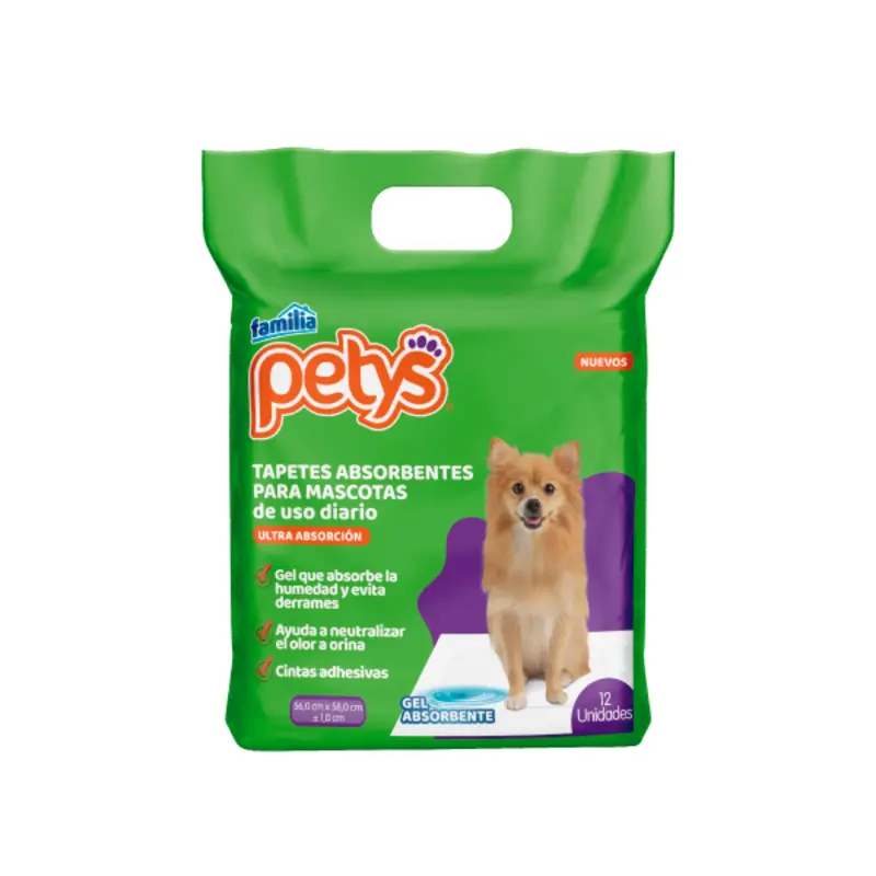 Tapetes Absorbentes Petys - 12unid