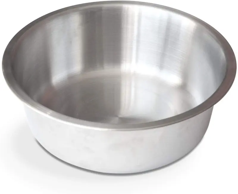 Tazón de acero inoxidable pulido de PetFusion