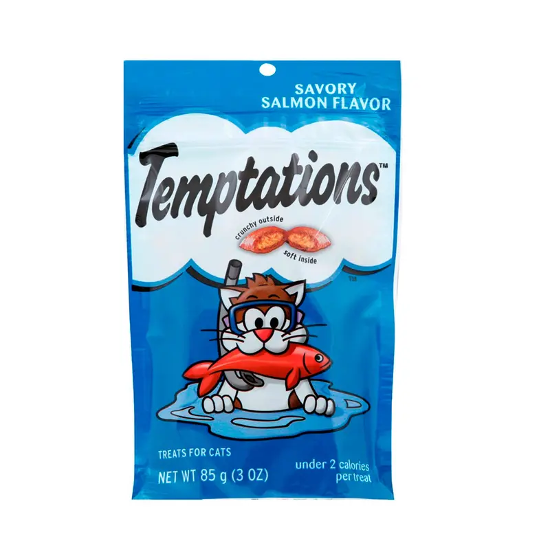 Temtations sabor a salmon 85gr
