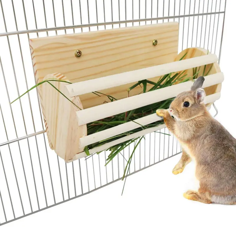 Tendedero de heno de conejo para colgar hierba, para cobayas, conejo, chinchilla