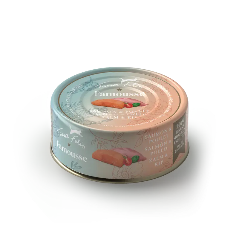 Terra Felis Famousse Salmón & Pollo 12 x 80 g