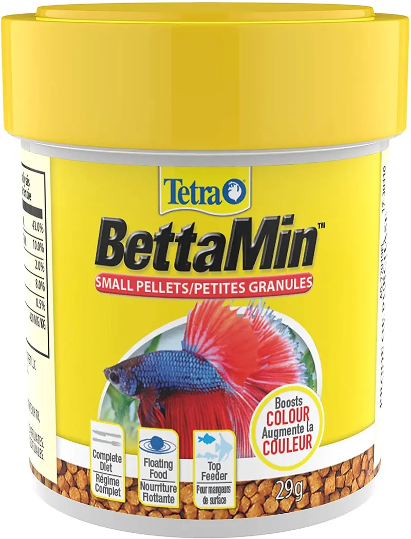 Tetra 77019 Betta Mini pellets flotantes para Bettas, 1.02 oz