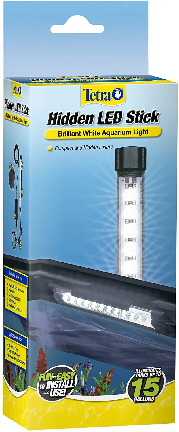 Tetra Hidden LED Stick Light for Aquariums, Brilliant White