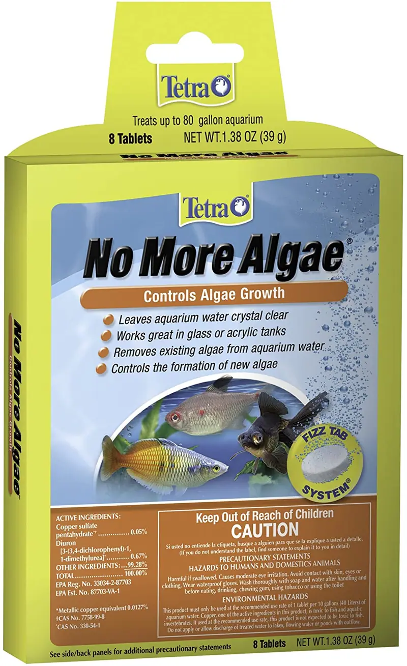 Tetra No More Algas Tabletas Controla las Algas en Acuarios