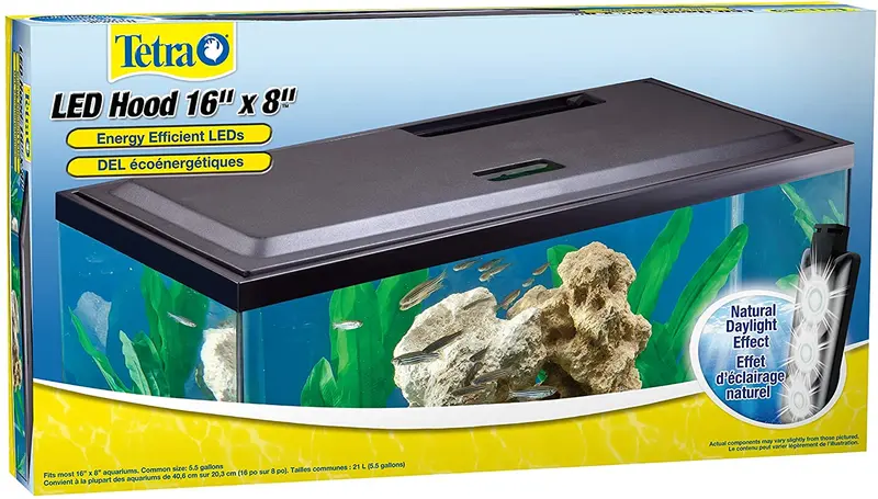 Tetra - Parasol LED para acuario, bajo perfil, con iluminación