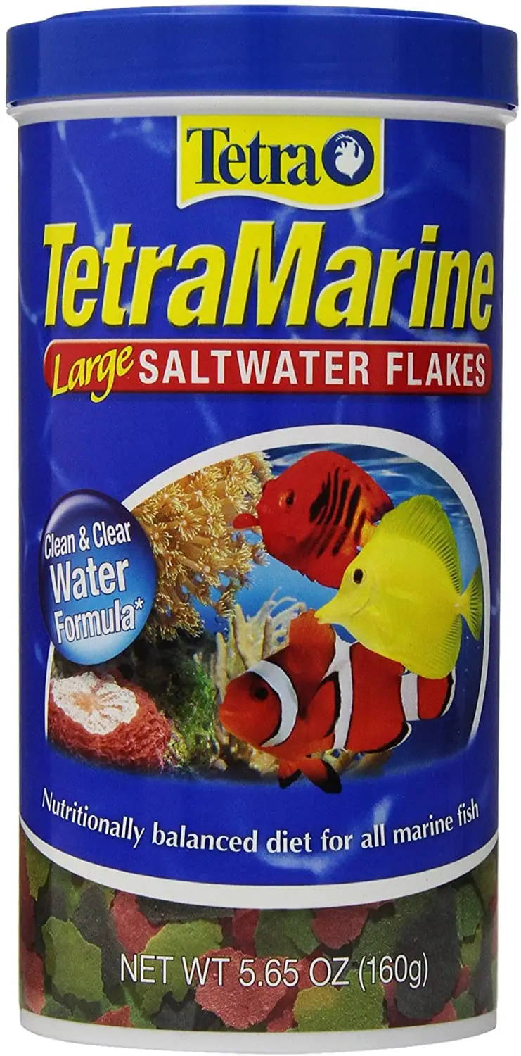 Tetra TetraMarine - Copos de agua salada grandes para todos los peces marinos