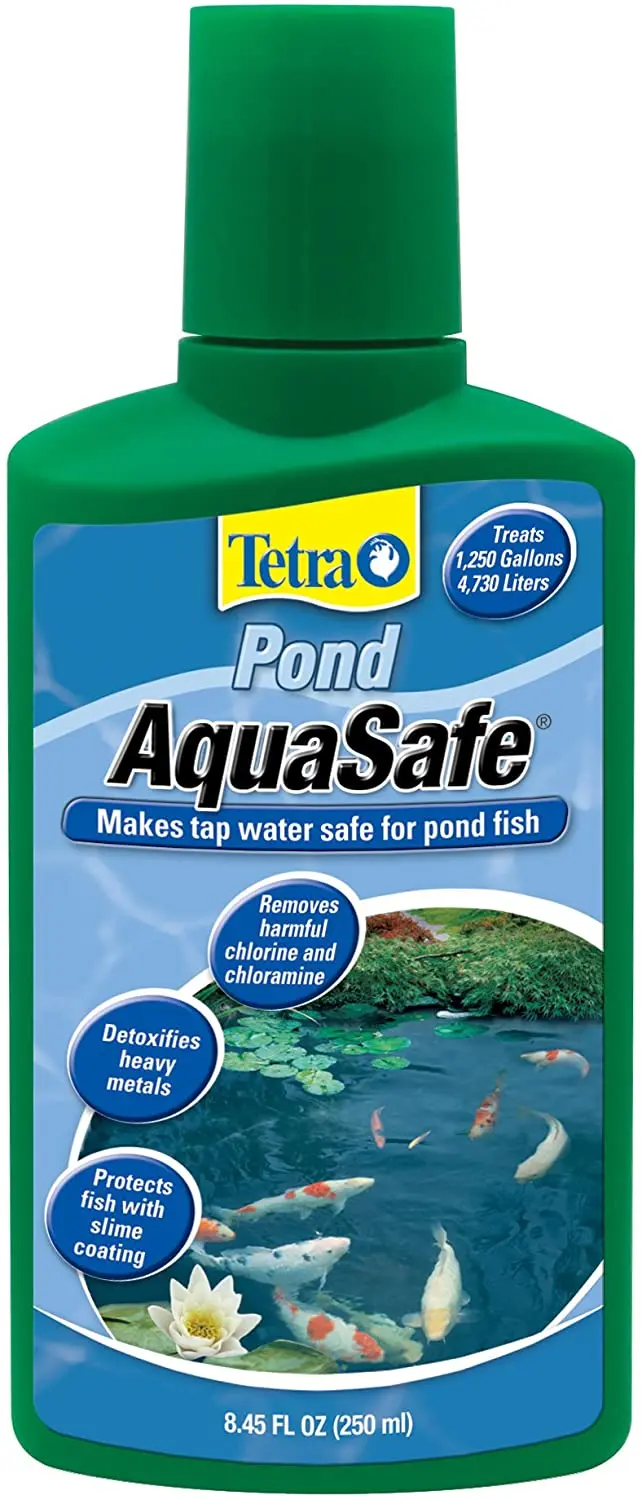 TetraPond AquaSafe Acondicionador de agua, hace que el grifo sea seguro para estanques