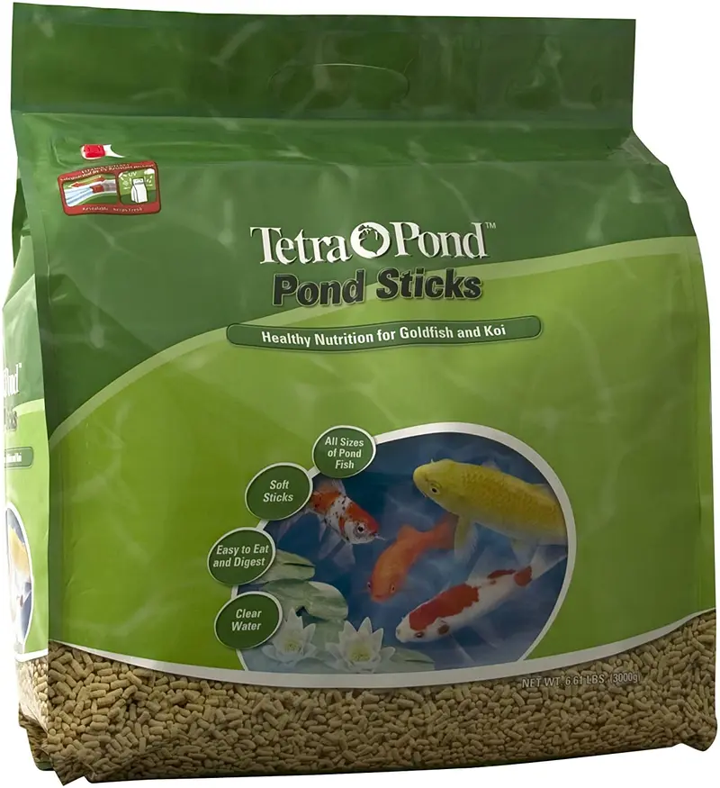 TetraPond Pond Sticks Pond Fish Food for Goldfish and Koi, Healthy Nutrition Clear Water Pond Food